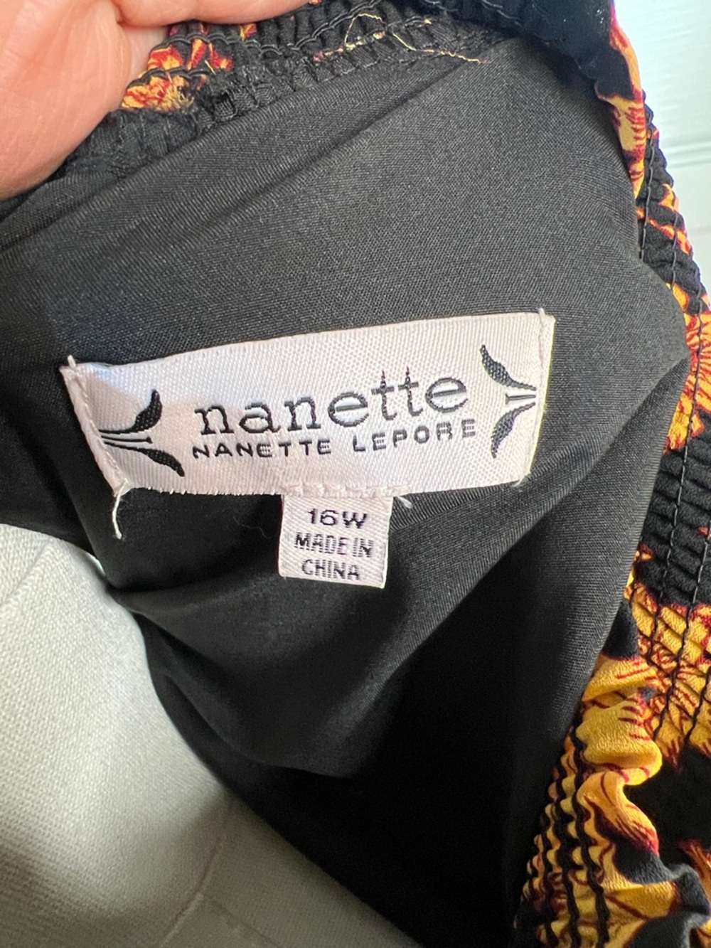 Nanette Lepore Black and Yellow Floral Midi Dress - Picture 3 of 11